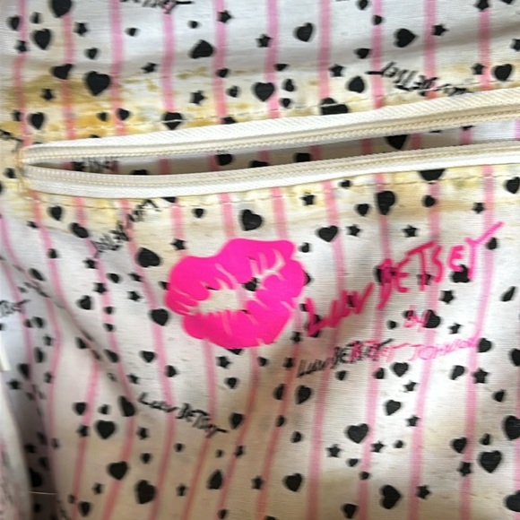 Betsey Johnson Plush Hooded Black Faux Fur Panda Hoodie Convertible Backpack - Picture 12 of 14